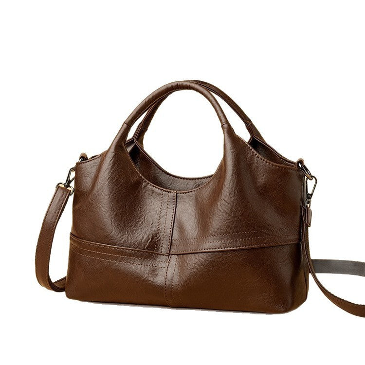 Soft Leather Handbag Women's Lightweight And Large Capacity Crossbody Bag