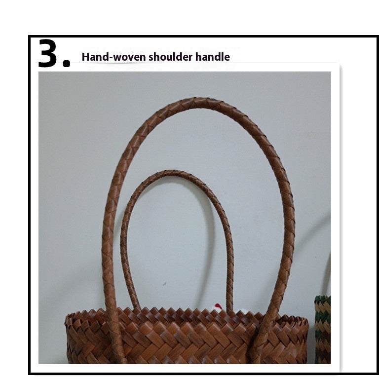 Creative Printing Bamboo Large Capacity Travel Handbag