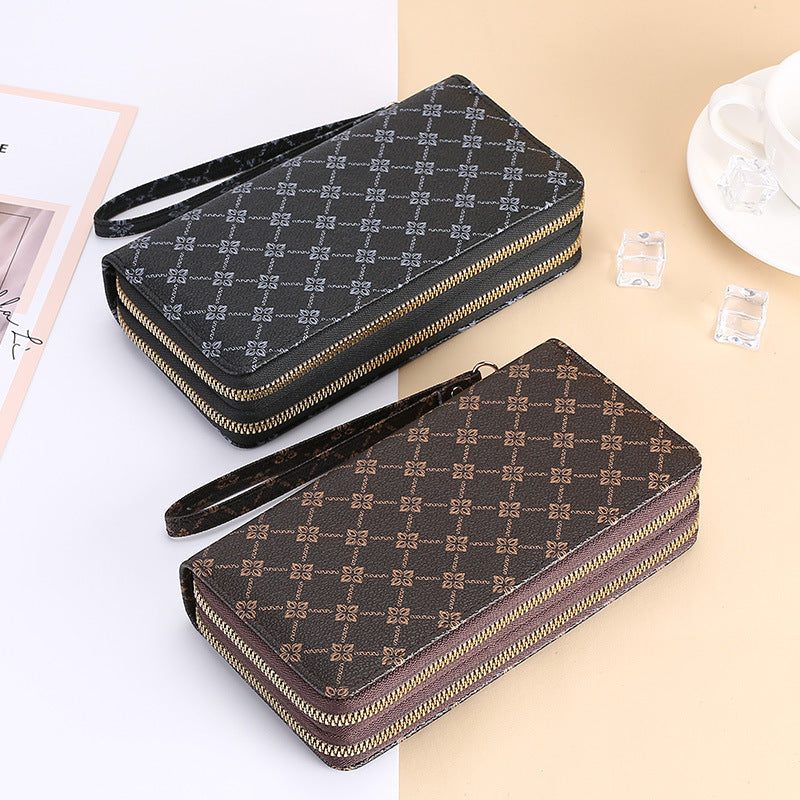 Long Wallet Clutch Mobile Phone Bag Coin Purse Zipper Bag Wallet