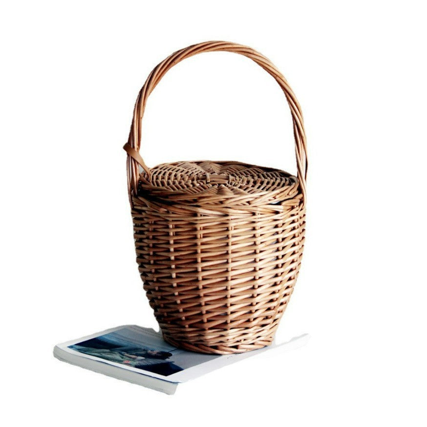 Basket Picnic Straw Bag Japanese Style
