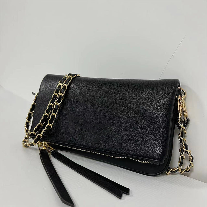 Fashion Chain Folding Clutch Women's Shoulder Messenger Bag