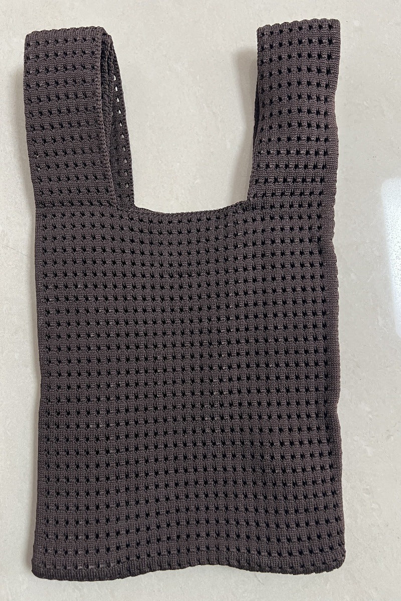 Simple Retro Hollow Knitted Handbag For Women