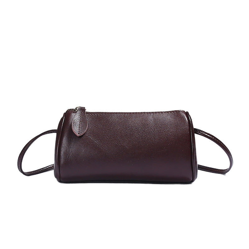 Fashionable And Exquisite First Layer Small Cowhide Crossbody Bag Women