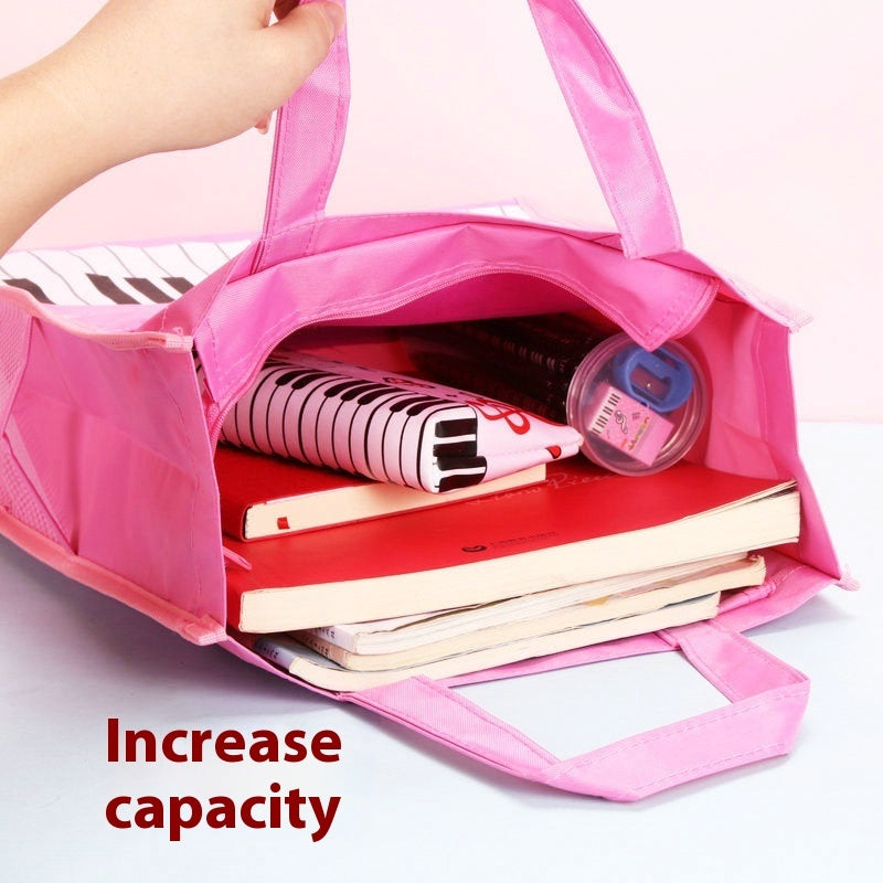 Piano Notes Tuition Bag Tote Bag Two Layers
