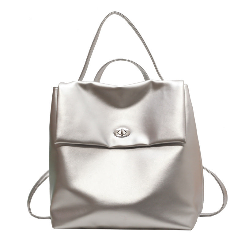 Retro Large Capacity Women's Backpack New All-match Commute Backpack