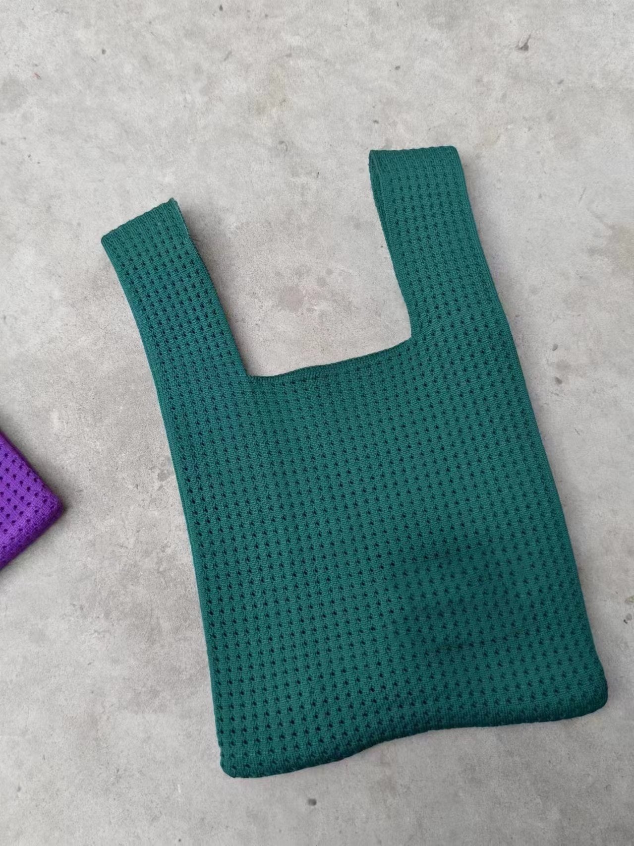 Simple Retro Hollow Knitted Handbag For Women