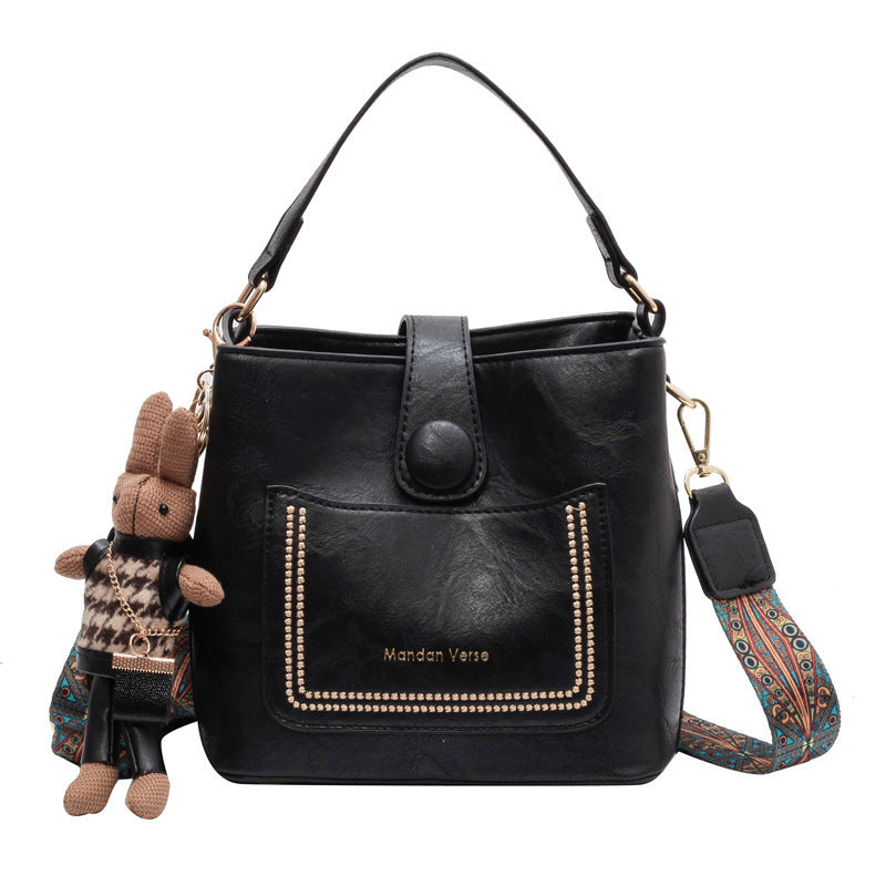 One-shoulder Crossbody Special-interest Design Portable Bucket Bag