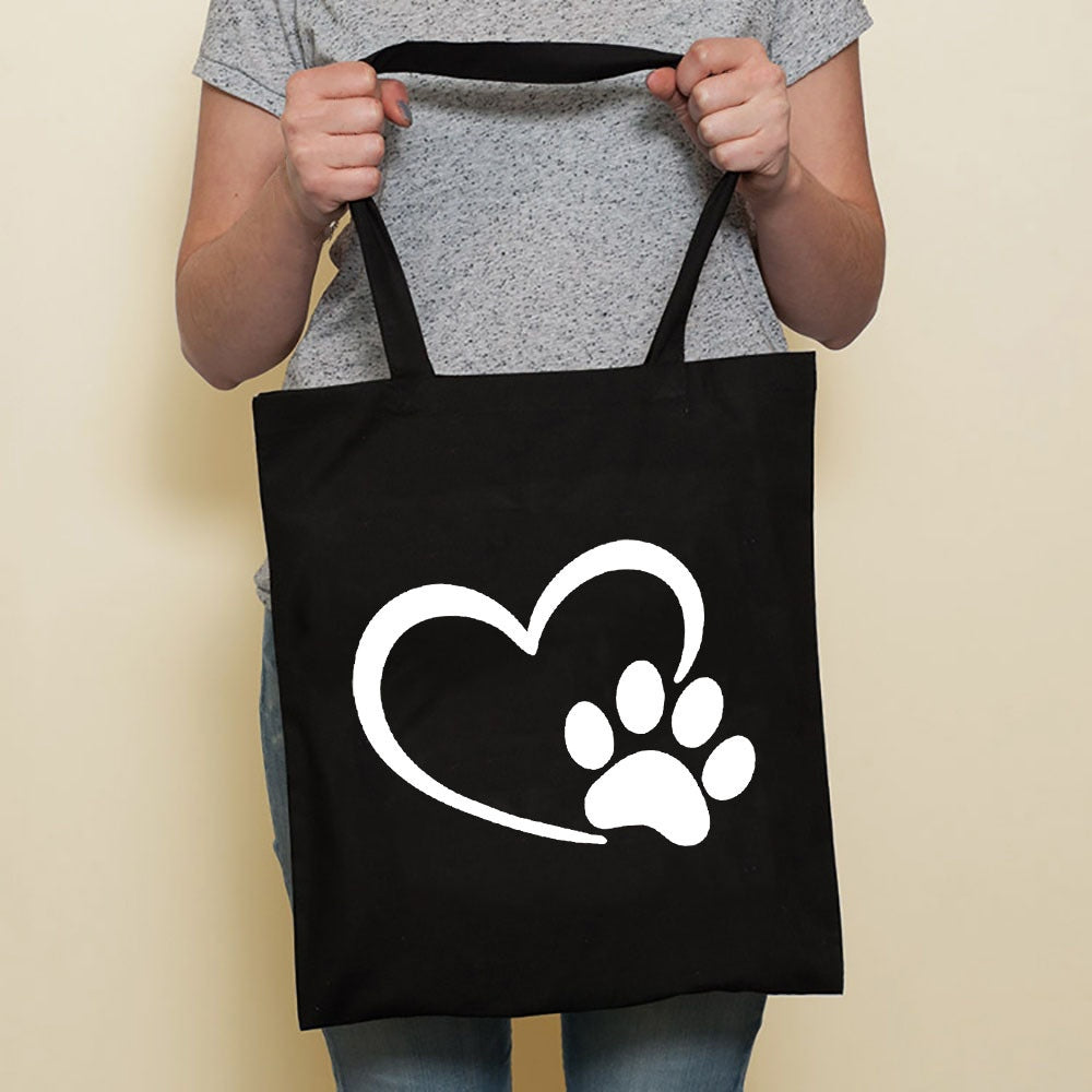 Sausage Cute Pet Dog Printed Canvas Bag