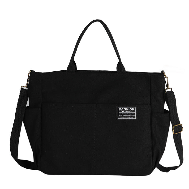 New Women's Canvas Casual Retro Large Capacity Multi-layer Women's Messenger Bag