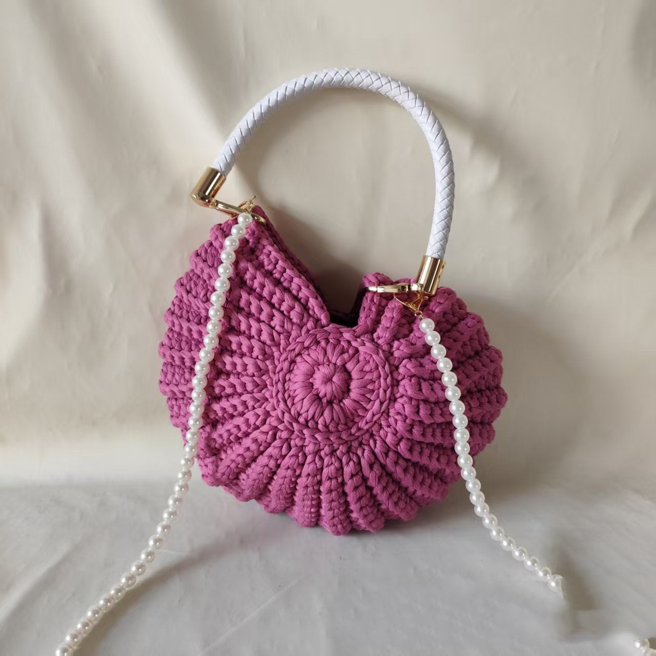 New Handmade Woven Pearl Chain Candy Color Fashion