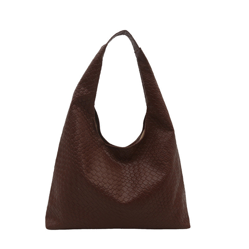 Retro Large Capacity Solid Color Single-shoulder Bag Popular