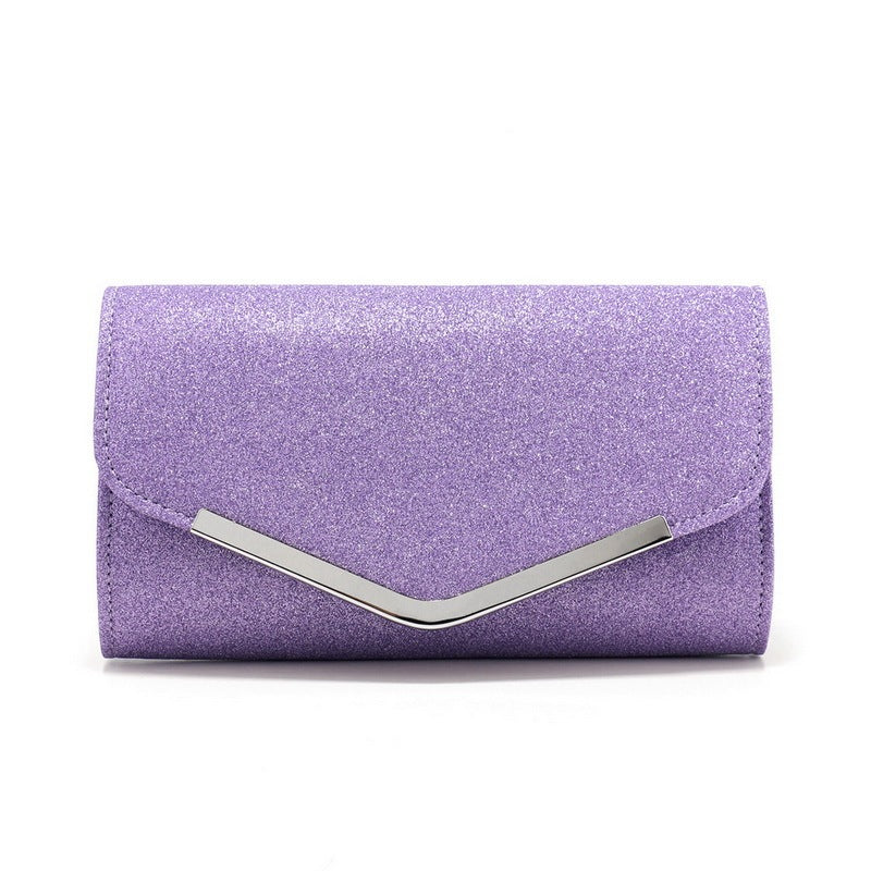 Frosted Sequins Light Luxury Dinner Bag High-grade Metal Decoration