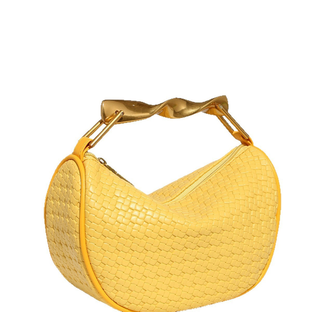 Straw Woven Dumpling Chain Shoulder Crossbody Bag Woven