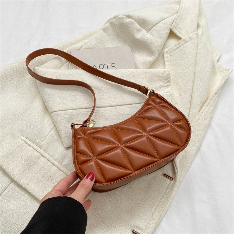 Retro Casual Portable Shoulder Bag Fashion Underarm Bag Women