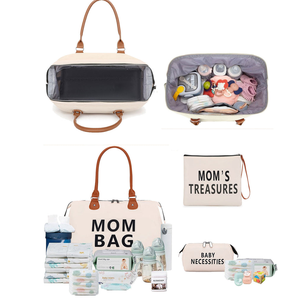 Multifunctional Large Capacity Waterproof And Hard-wearing Baby Diaper Bag Suit