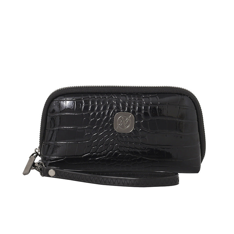Hand-held Crystal Bamboo Pattern Exquisite Mobile Phone Bag