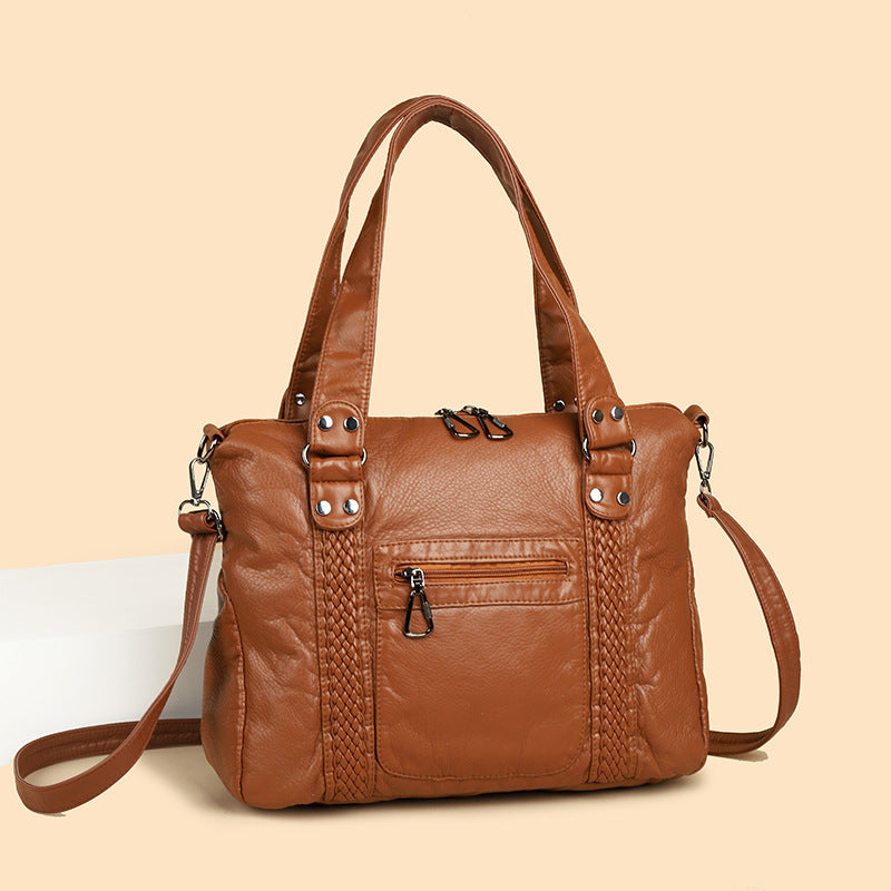 French Retro Motorcycle Shoulder Messenger Bag