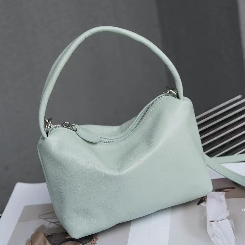 Korean Style Vintage Patent Leather Glossy Shoulder Underarm Bag