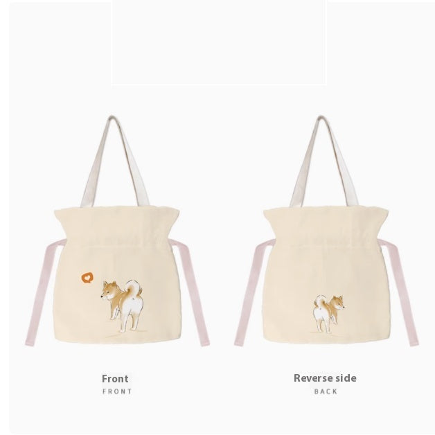 Creative All-match Shiba Inu Series Canvas Bag