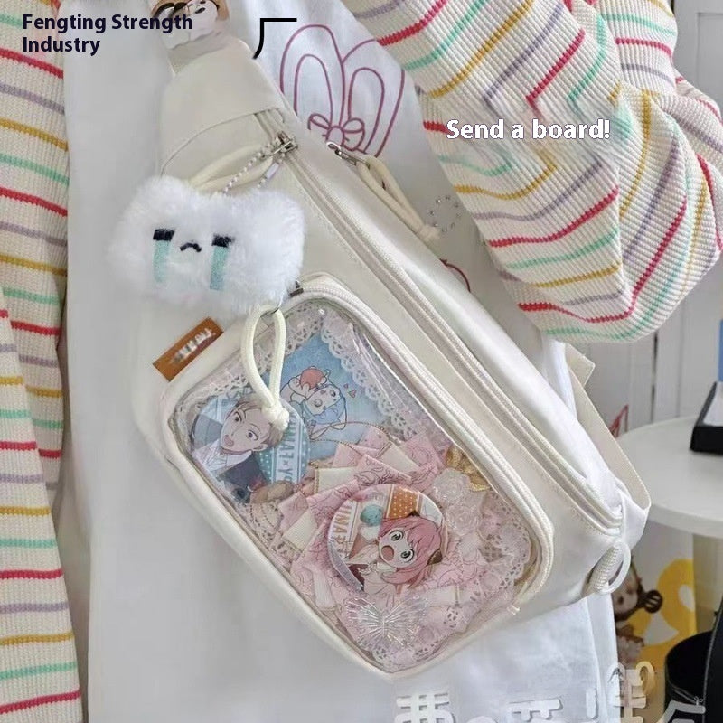 Girl's Beautiful Student Waist Casual All-match Messenger Bag