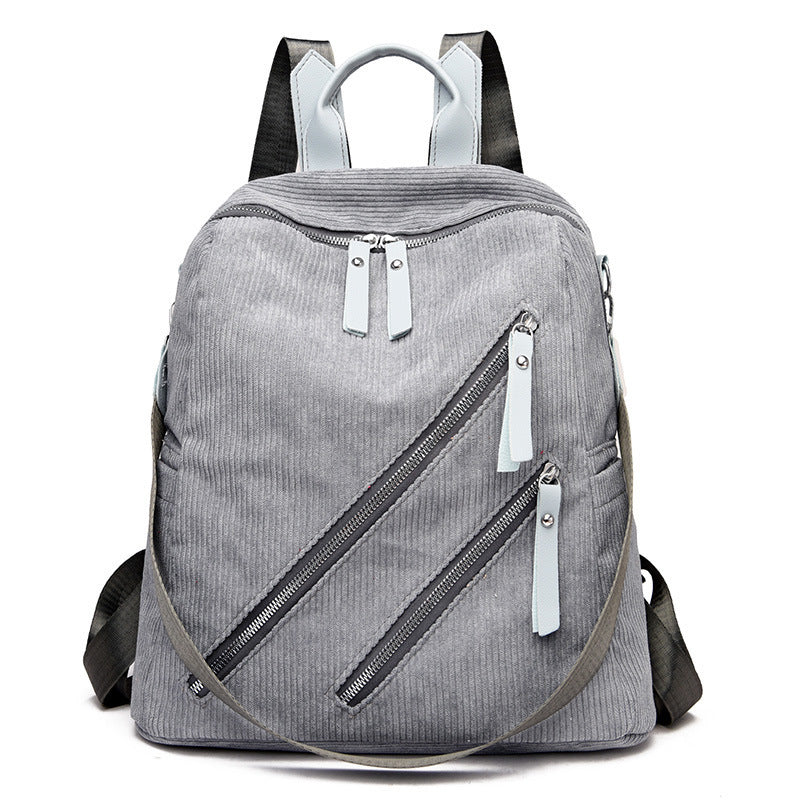 Simple Street Trendy Capacity Casual Female Backpack