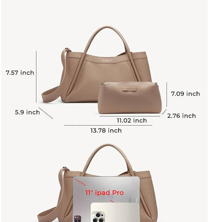 Versatile Vintage Lychee Pattern Commuter Bag Shoulder Messenger Bag