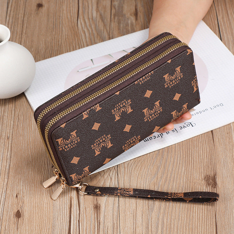 Long Wallet Clutch Mobile Phone Bag Coin Purse Zipper Bag Wallet
