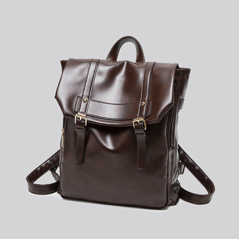 Retro College Style Large Capacity Commuter Backpack