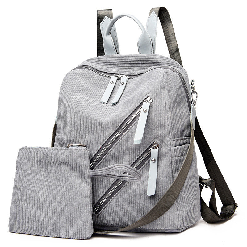 Simple Street Trendy Capacity Casual Female Backpack