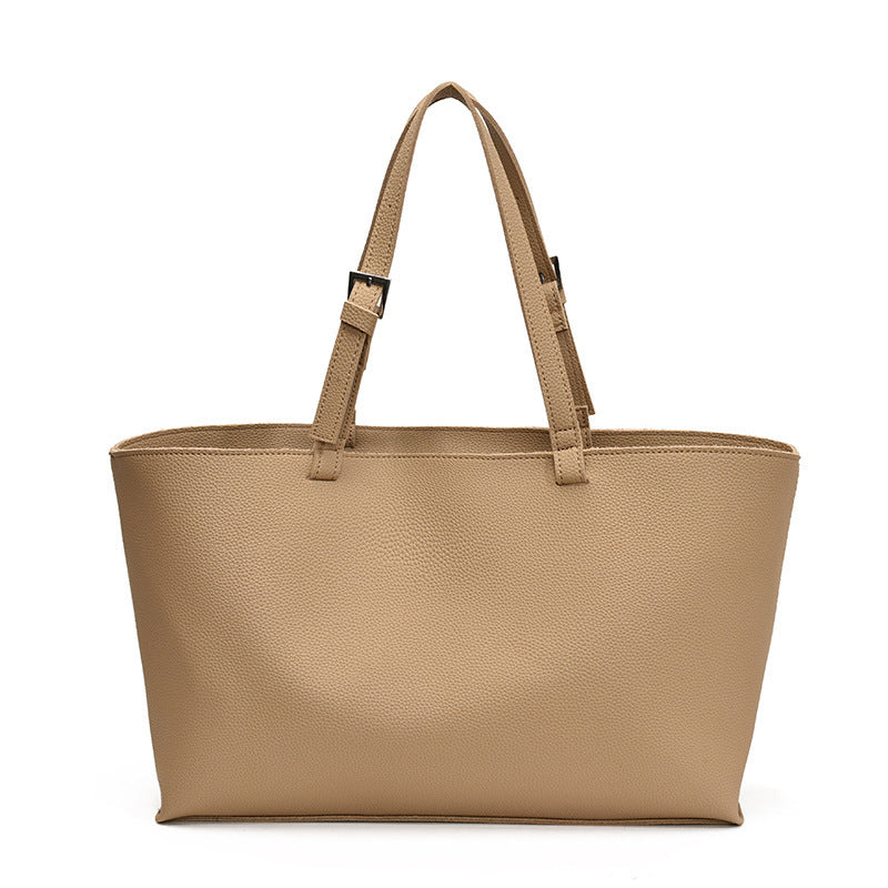 Solid Color Casual Portable Women's Commuter Tote
