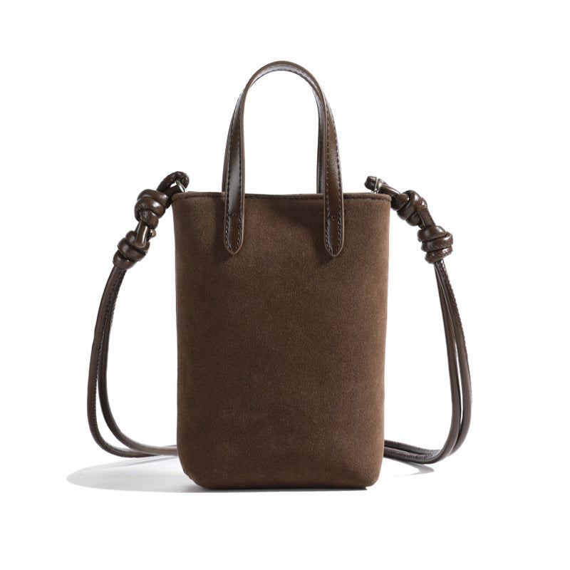 Flowing Water Bucket Contrast Color Leopard Print Fashion Messenger Bag