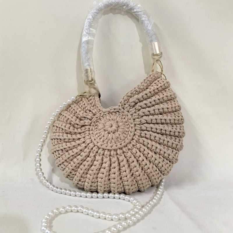 New Handmade Woven Pearl Chain Candy Color Fashion