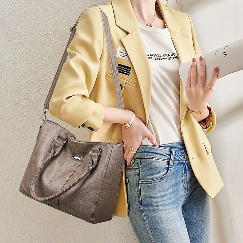 PU Portable Underarm Large Capacity Shoulder Messenger Bag