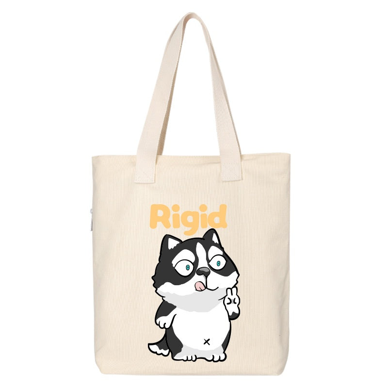 Shiba Inu Male And Female Shoulder Bag Canvas Large Capacity